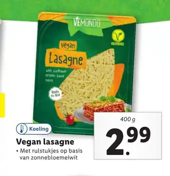 Lidl Vegan lasagne 400 g aanbieding