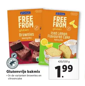 Lidl Glutenvrije bakmix 420/530 g aanbieding