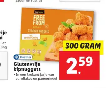 Lidl Glutenvrije kipnuggets 300 gram aanbieding