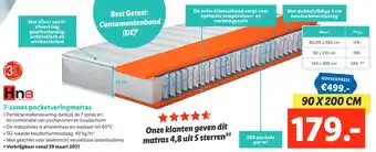 Lidl 7-zones pocketveringmatras aanbieding