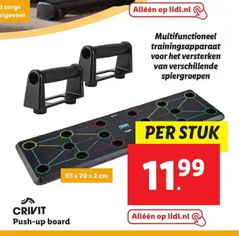 Lidl Crivit Push-up board 65 x 20 x 2 cm aanbieding