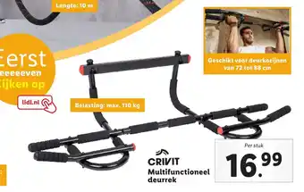 Lidl Crivit Multifunctioneel deurrek 110 kg aanbieding