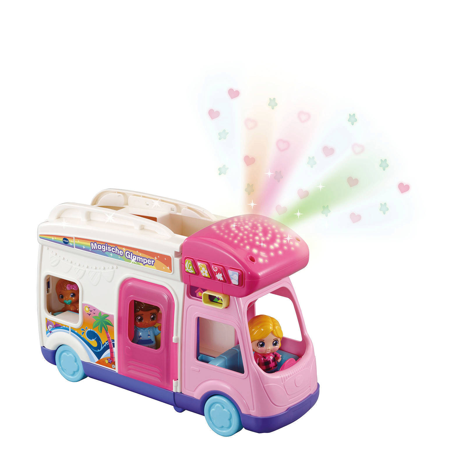 Vtech vrolijke vriendjes magische glamper aanbieding bij Wehkamp