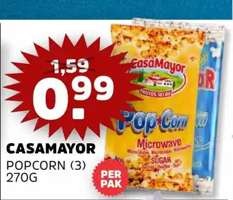 Sahan Supermarkten Casamayor popcorn (3) 270g aanbieding