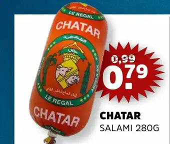 Sahan Supermarkten Chatar salami 280g aanbieding