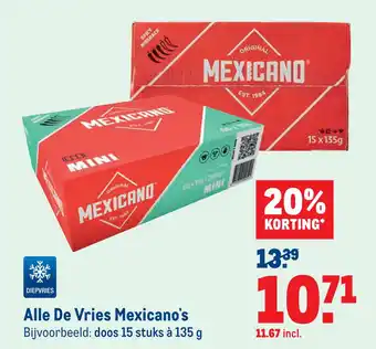 Makro Alle De vries mexicano's aanbieding