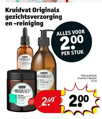 Kruidvat Originals gezichtsverzorging en reiniging vitamin C booster 50ml aanbieding