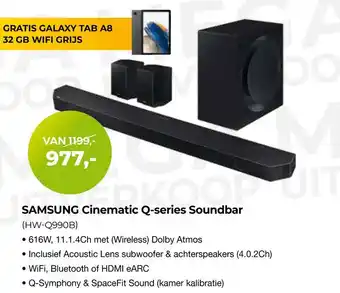 EP Beerepoot Samsung cinematic q-series soundbar (hw-q990b) aanbieding