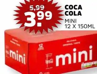 Sahan Supermarkten Coca cola mini 12x150ml aanbieding