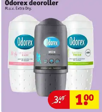 Kruidvat Odorex deoroller extra dry aanbieding