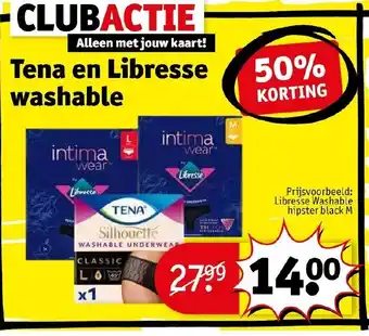 Kruidvat Tena en libresse washable aanbieding