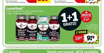 Kruidvat Lucovitaal** 1+1 Gratis aanbieding