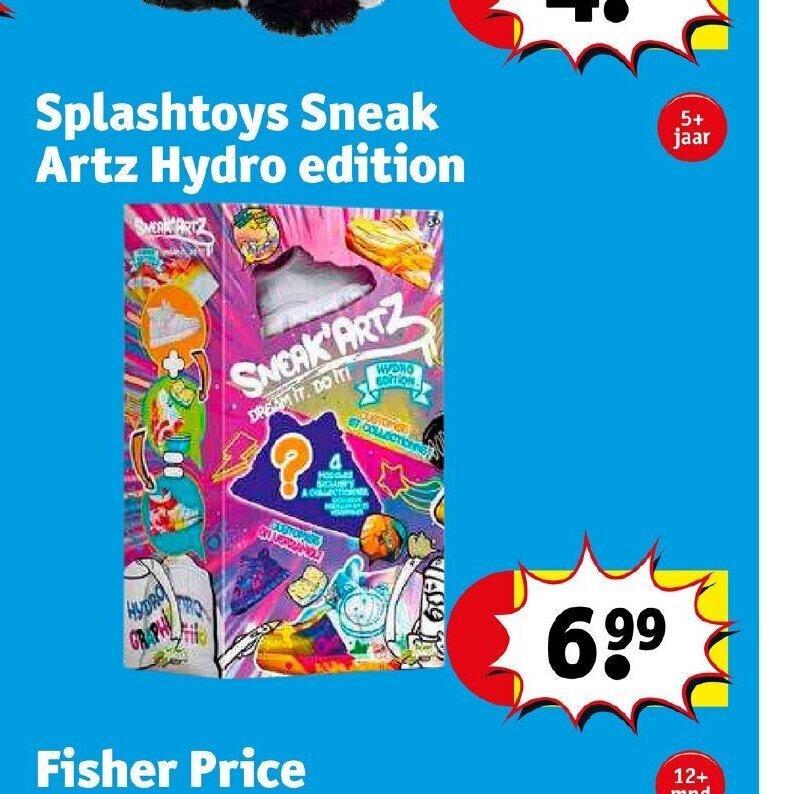 Splashtoys Sneak Artz Hydro edition aanbieding bij Kruidvat