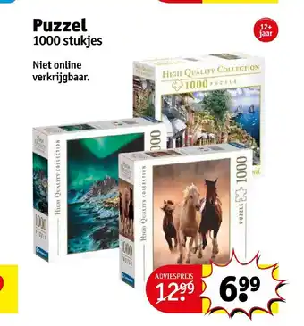 Kruidvat Puzzel 1000 stukjes aanbieding