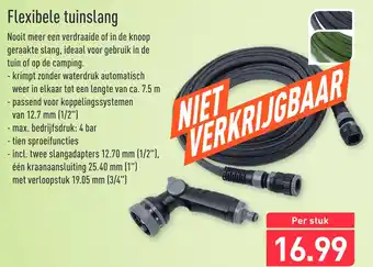 ALDI Flexibele tuinslang aanbieding