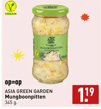 ALDI Asia green garden mungboonpitten 345g aanbieding