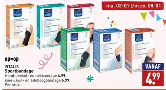 ALDI Vitalis sportbandage aanbieding