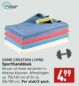 ALDI Home creation living sporthanddoek aanbieding