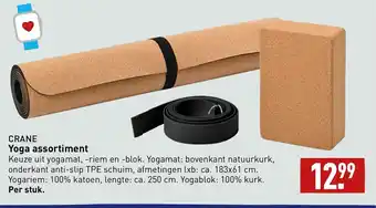 ALDI Crane yoga assortiment aanbieding