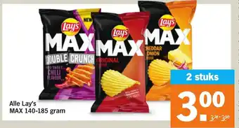 Albert Heijn Alle lay's 140-185g aanbieding