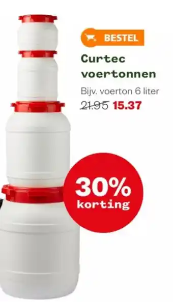 Welkoop Curtec voertonnen 6 liter aanbieding