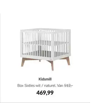 Babypark Kidsmill box sixties wit - naturel aanbieding