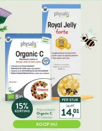 Holland & Barrett Physalis organic c aanbieding