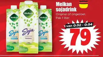 Dirk Melkan sojadrink 1 liter aanbieding