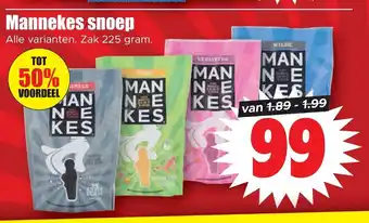 Dirk Mannekes snoep 225 gram aanbieding