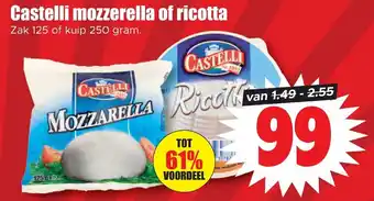 Dirk Castelli mozzerella of ricotta aanbieding