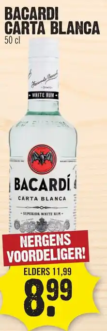 Dirk Bacardi Carta Blanca 50 cl aanbieding