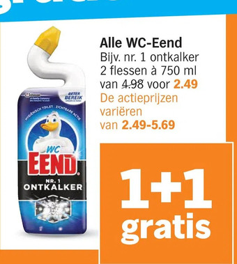 Albert Heijn Alle wc-eend aanbieding