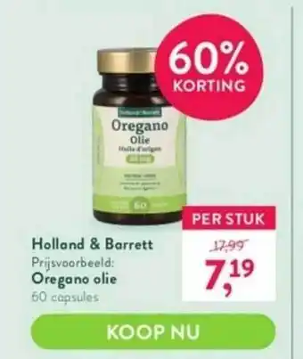 Holland & Barrett Holland & barrett oregano olie aanbieding