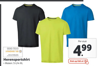 Lidl Herensportshirt aanbieding