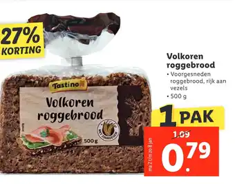 Lidl Volkoren roggebrood aanbieding