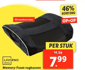 Lidl Memory-foam rugkussen aanbieding