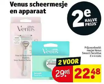 Kruidvat Venus scheermesjes aanbieding