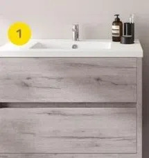 Praxis 1 allibert wastafelonderkast sense > 60 cm. vintage eik. aanbieding