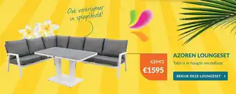 Van der Garde tuinmeubelen Loungeset Azoren aanbieding