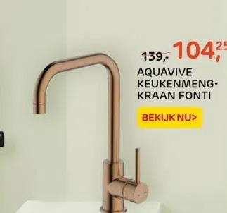 Praxis Aquavive keukenmengkraan fonti aanbieding