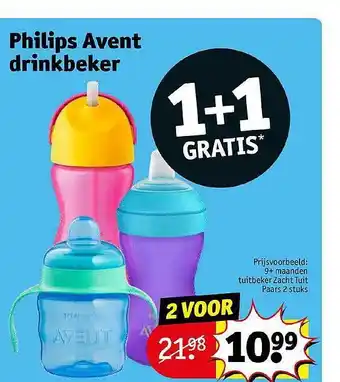 Kruidvat Philips avent drinkbeker aanbieding