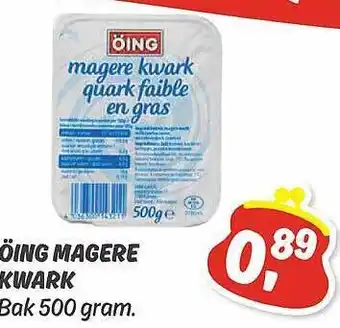 Dekamarkt Öing magere kwark aanbieding