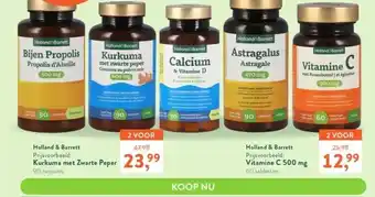 Holland & Barrett Holland & barrett prijsvoorbeeld: vitamine c 500 mg aanbieding