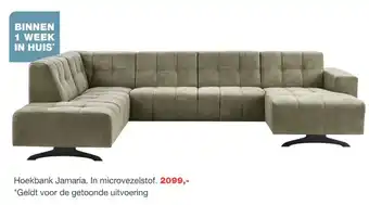 IN.HOUSE Hoekbank jamaria. in microvezelstof. aanbieding