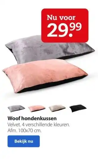 Pets Place Woof hondenkussen aanbieding