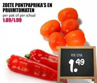 MCD Supermarkt Zoete puntpaprika's en pruimtomaten aanbieding