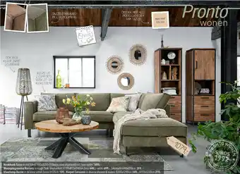 Pronto wonen Hoekbank Tazzo/Woonprogramma Romaro/Vloerlamp Barzio aanbieding