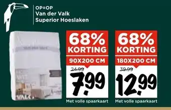 Vomar Voordeelmarkt Van der valk superior hoeslaken aanbieding