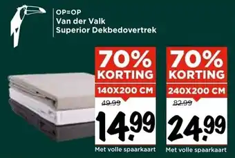 Vomar Voordeelmarkt Van der valk superior dekbedovertrek aanbieding