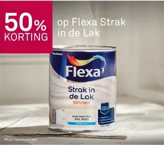 Karwei 50% korting op flexa strak in de lak aanbieding